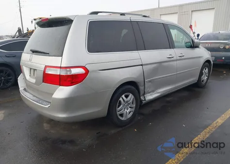 2007 Honda Odyssey Ex-L из США, поврежденный, VIN 5FNRL38627B460412